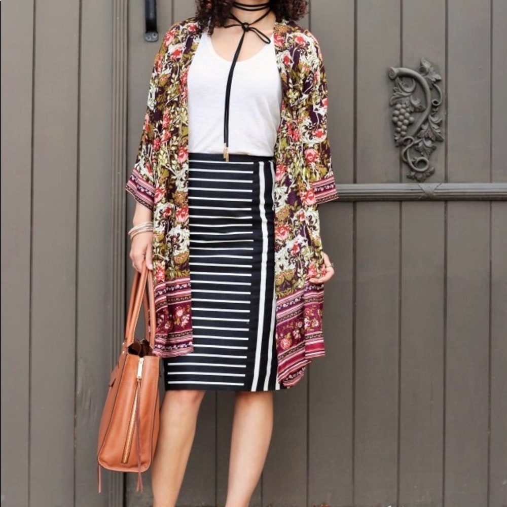 Floral Kimono / Swimsuit Cover Up